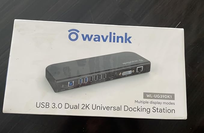 WAVLINK USB Laptop Docking Station Dual Monitors, DisplayLink Computer Dock for M1 M2 Mac and Windows, ChromeOS, Ubuntu 20.04/22.04 (HDMI & HDMI/DVI/VGA, 6xUSB Ports, LAN, Audio)