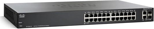Cisco Small Business Smart SF200-24FP - Switch - 24 Ports - Managed - Desktop, Rack-Mountable (SF200-24FP-NA)