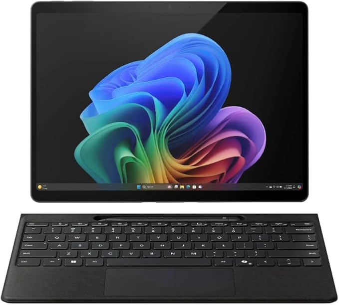 Microsoft Surface Pro 11 Bundle, 13" Copilot+ PC with Black Surface Pro Flex Keyboard & Slim Pen, Snapdragon X Plus, AI Tablet Essential Bundle for Surface Pro 11, 16GB RAM, 1TB SSD, Win 11 Pro