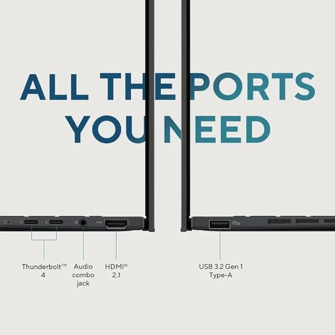 ASUS Zenbook 14 OLED Laptop | 14" WUXGA Lumina OLED Touch (100% DCI-P3, 500nits HDR) | Intel 16-core Ultra 7 255H (Up to 13 Tops) | 16GB DDR5 1TB SSD | Backlit Fingerprint Win11Pro w/DLCA Accessory