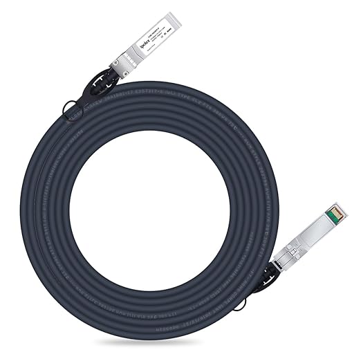 ipolex 10G SFP+ Twinax Cable, Direct Attach Copper(DAC) Passive Cable,26AWG, 7m (22.97ft), for Cisco SFP-H10GB-CU7M, Meraki, Ubiquiti, Mikrotik, Intel, Fortinet, Netgear, D-Link, Supermicro, TP-Link