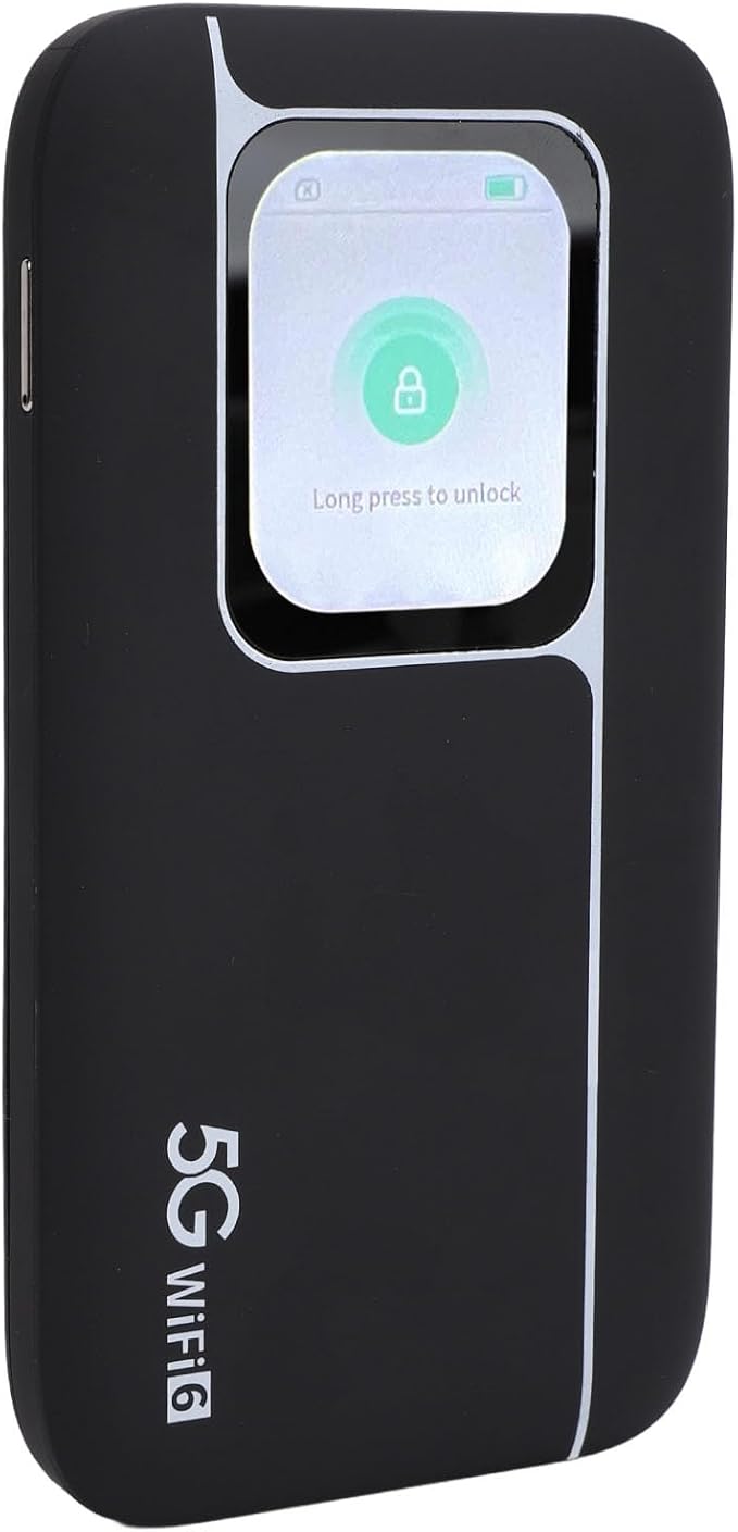 5G Modem Wire Less Router, 5G Portable WiFi6 Mobile Hotspot, Portable Wi - Fi Device for Travel, Ultra High Speed Mobile Hotspot Device with SIM Slot, Support 16 Devices, 7100mAh
