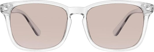 TIJN Blue Light Blocking Glasses for Women Men Clear Frame Square Nerd Eyeglasses Anti Blue Ray Computer Screen Glasses