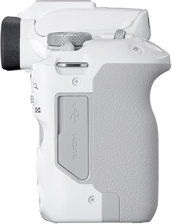 Canon EOS R50 Mirrorless Vlogging Camera (Body Only/White), RF Mount, 24.2 MP, 4K Video, DIGIC X Image Processor, Subject Detection & Tracking, Compact, Smartphone Connection, Content Creator