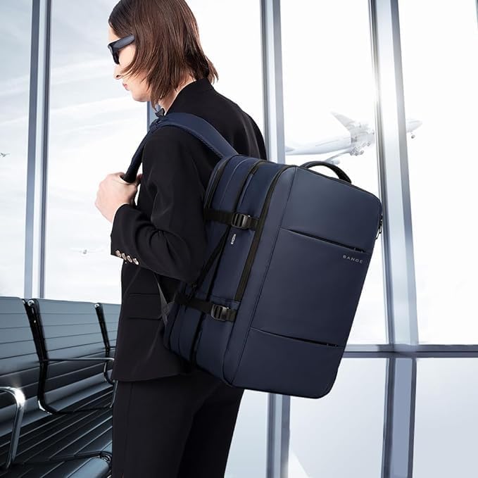 BANGE Travel Backpack,35L Carry on Backpack, Men Airline Approved Backpack, Expandable Business Laptop Daypack