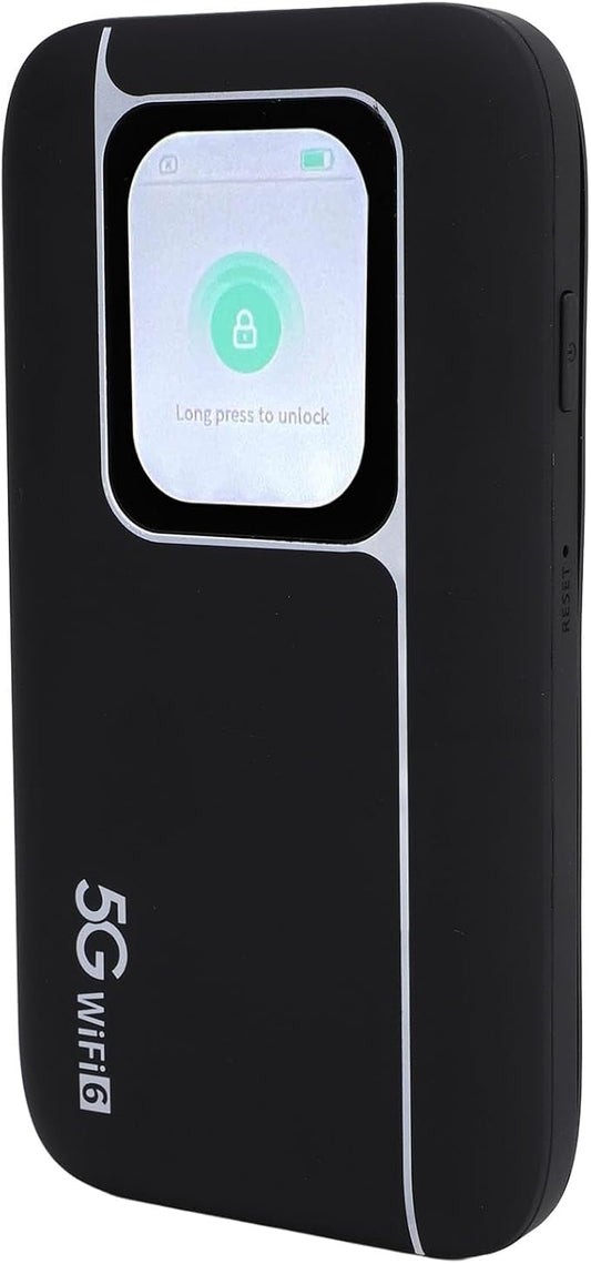 5G Modem Wire Less Router, 5G Portable WiFi6 Mobile Hotspot, Portable Wi - Fi Device for Travel, Ultra High Speed Mobile Hotspot Device with SIM Slot, Support 16 Devices, 7100mAh