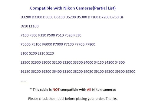 USB Type C to UC-E6 USB-C to UC-E16 UC-E17 Data Transfer Cable Compatible with Nikon/Sony/Pentax/Fuji Cameras for PC, Smartphone, Tablet, MacBook with USB-C Port