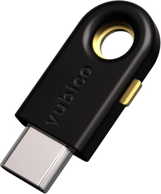Yubico YubiKey 5C - Two Factor Authentication USB Security Key, Fits USB-C Ports - Protect Your Online Accounts with More Than a Password, FIDO Certified