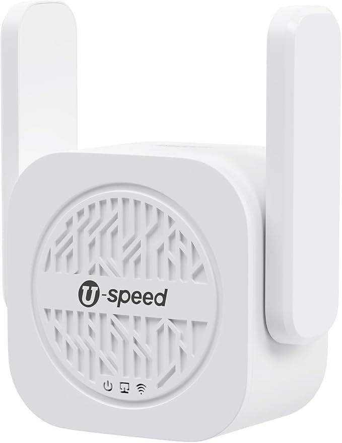 AC1200 WiFi Extender Booster Signal Repeater, 4 FEMs Independent Signal Amplifier Coverage Up to 3500 sq.ft. and 50 Devices, Dual-Band 1200Mbps Signal Extension with WAN/LAN RJ45 Ethernet Port