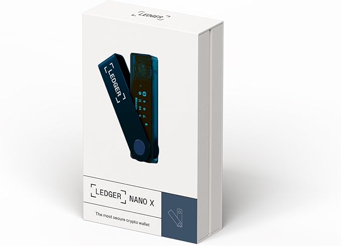 Ledger Nano X - Secure and Manage Your Crypto & NFTs on-The-go with Our Bluetooth-Enabled Hardware Wallet (Sapphire Blue)