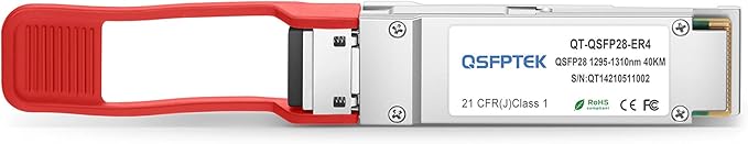 QSFPTEK 40GBASE-ER4 QSFP+ Module, 1310nm 40km DOM LC SMF Optical Transceiver for Dell Networking 430-4917-40