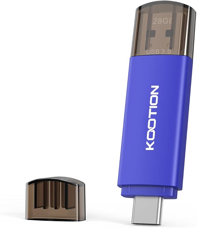 128GB USB C Flash Drive 5-Pack, KOOTION 2-in-1 Type-C Flash Drive USB-A&USB-C 3.0 Dual Drive OTG, Thumb Drive Memory Stick for Android Smartphone/Tablet/PC