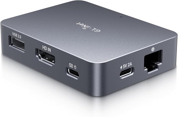 GL.iNet Comet (GL-RM1) Remote KVM Over Internet, 4K@30Hz Tailscale Support,Remote Keyboard, Video, Mouse, Install OS Via BIOS Control, Adapted KVM Switches for Home Offices,Data Center