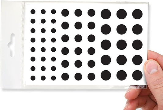 Stackable Webcam/Camera Vinyl Covers | 57 Low-Tack Restickable Webcam Sticker | 3-Sizes | Black 57-Pack (Muted Matte)