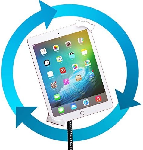 Gooseneck Floor Stand - CTA Compact Security Gooseneck Floor Stand for Tablets with Lock and Key Security System for iPad 7th/ 8th/ 9th Gen 10.2", iPad Pro 12.9", and Surface Pro 4 (PAD-SCGS)