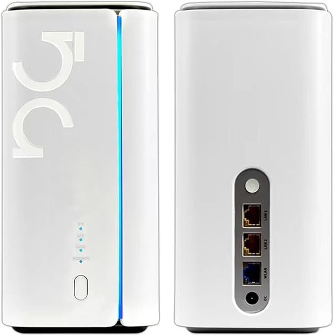 UOTEK 5G CPE Router with SIM Card Slot, NSA SA WiFi 6 5G Router Dual Band Cellular Modem for Home Office Indoor Wireless Internet Router