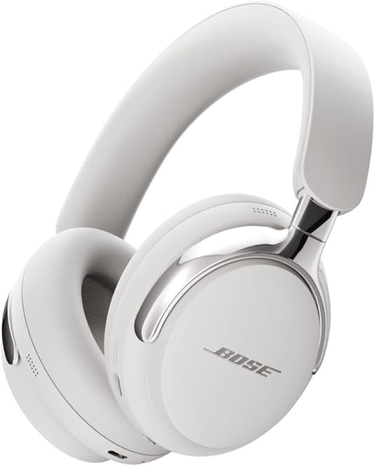 Bose New QuietComfort Ultra Bluetooth Headphones (2nd Gen), Wireless Headphones with Spatial Audio, Over Ear Noise Cancelling with Mic, Up to 30 Hours of Play time, White Smoke