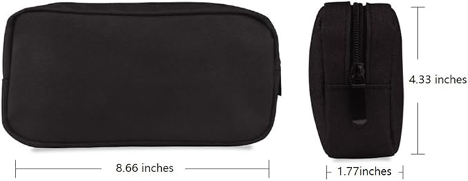 Universal Electronics/Accessories Soft Carrying Case Bag, Durable & Light-weight,Suitable for Out-going, Business, Travel and Cosmetics Kit (Big-Black)