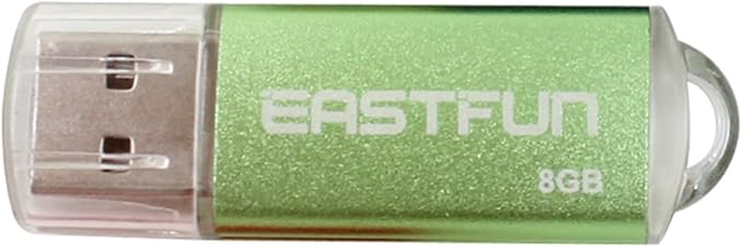 EASTFUN 5Pcs 8GB USB Flash Drive USB 2.0 Flash Memory Stick Thumb Stick Pen(Five Mixed Colors: Blue Purple Rose Green Gold)