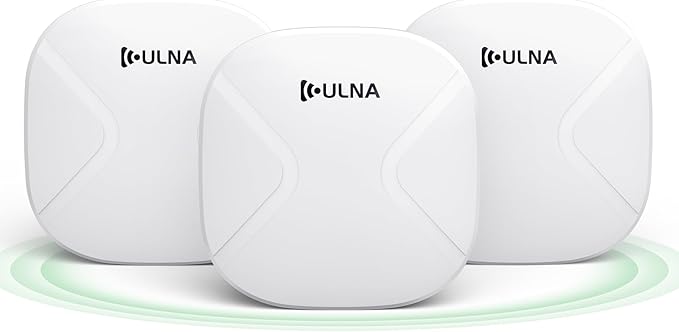 3 Pack Wireless Bridge Gigabit WiFi Bridge Outdoor, ULNA WiFi5 CPE802T Dual Band Point to Point/Multipoint Wireless Bridge, 5KM Long Range Extend Internet to Shop Barn Farm