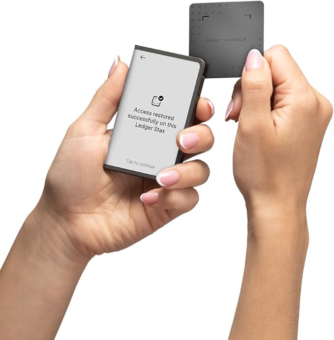 Ledger STAX - Premium from Every Angle - Now Enhanced Recovery Key, Your Private Backup to Access Your Assets with a Secure tap