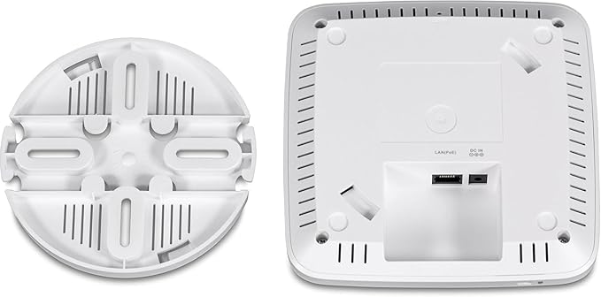 TRENDnet AX1800 Dual Band WiFi 6 PoE+ Access Point, TEW-921DAP, 1201Mbps (5GHz) + 567Mbps (2.4Ghz), NDAA & TAA Compliant, MU-MIMO, Client Bridge, Supports up to WPA3 Encryption, White