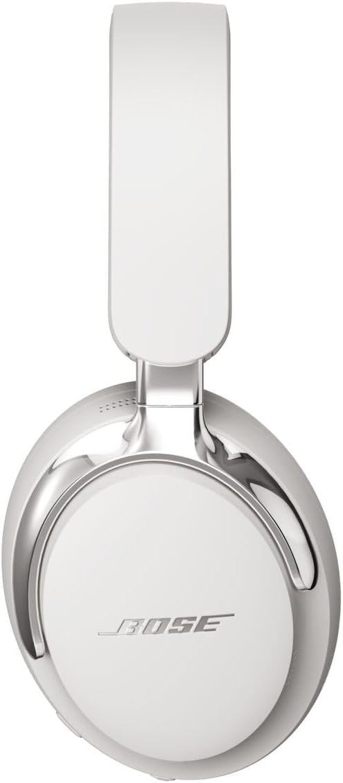 Bose New QuietComfort Ultra Bluetooth Headphones (2nd Gen), Wireless Headphones with Spatial Audio, Over Ear Noise Cancelling with Mic, Up to 30 Hours of Play time, White Smoke