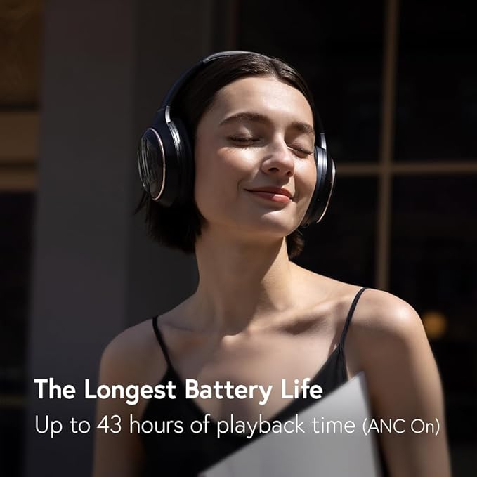 Phiaton PPU-BN0600BK01 900 Legacy Bluetooth On-Ear Headphones with Microphone, Digital Hybrid Noise-Canceling, Black, PPU-BN0600BK01