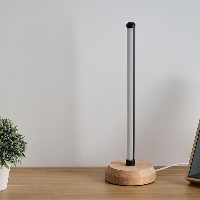 Bedside Table Lamp for Bedroom, 3-Color Temperature Lamp,Bedroom Bedside Night Light, Dimmable Led Lighting, Small Table Lamps for Living Room OfficeCreative Home Decor, Unique House warmging GIF