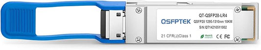 QSFPTEK 100GBASE-LR4 QSFP28 1310nm 10km Optical Transceiver Module Compatible with for QSFP-100G-LR4-S