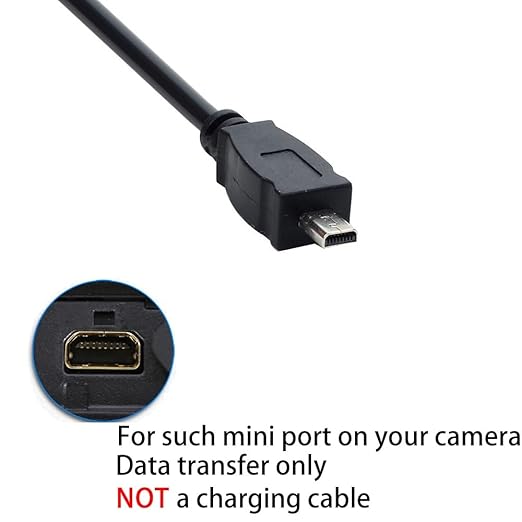USB Type C to UC-E6 USB-C to UC-E16 UC-E17 Data Transfer Cable Compatible with Nikon/Sony/Pentax/Fuji Cameras for PC, Smartphone, Tablet, MacBook with USB-C Port