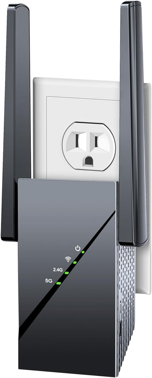 2025 Mesh WiFi 6 Extender Signal Booster for Home,Longest Range up to 20,000+sq ft, 3000Mbps Wireless Internet Repeater, Dual Band Signal Amplifier with Gigabit Ethernet Port, 10X Faster Access Point