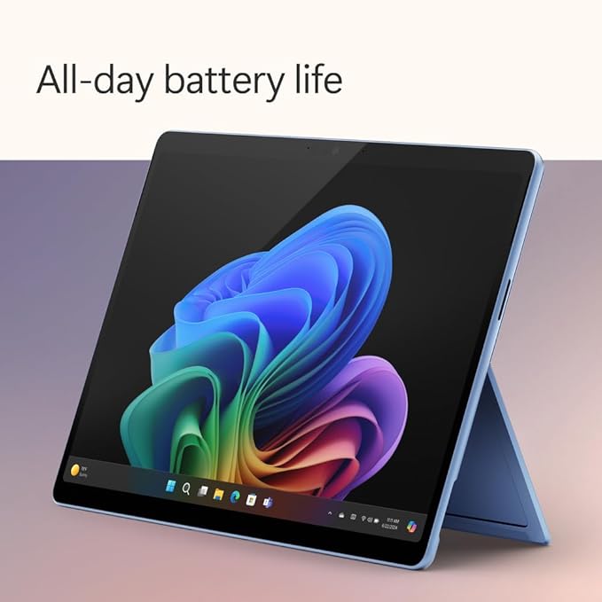 Microsoft Surface Pro 2-in-1 Laptop/Tablet (2024), Windows 11 Copilot+ PC, 13" Touchscreen OLED Display, Snapdragon X Elite (12 Core), 16GB RAM, 1TB Storage, Sapphire