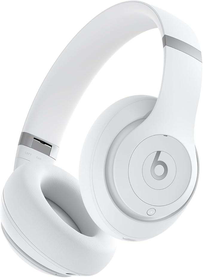 Beats Studio Pro - Premium Wireless Over-Ear Headphones- Up to 40-Hour Battery Life, Active Noise Cancelling, USB-C Lossless Audio, Apple & Android Compatible - Matte White