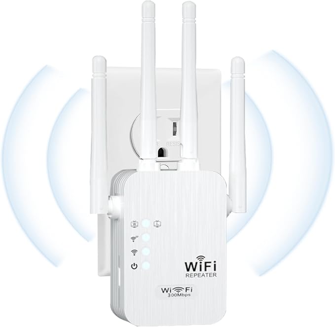 WiFi Extender, 2025 Fastest WiFi Booster,WiFi Extenders Signal Booster for Home, WiFi Repeater with Ethernet Port Covers up to 9880sq. ft and 55 Devices-Medium-2.4GHZ