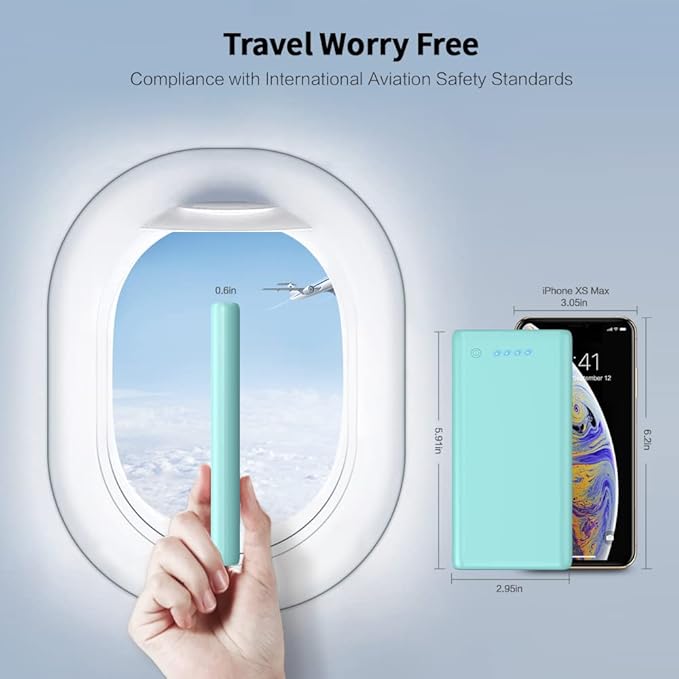 Portable Charger Power Bank 25800mAh Huge Capacity External Battery Pack Dual Output Port with LED Status Indicator Power Bank for iPhone, Samsung Galaxy, Android Phone,Tablet & etc