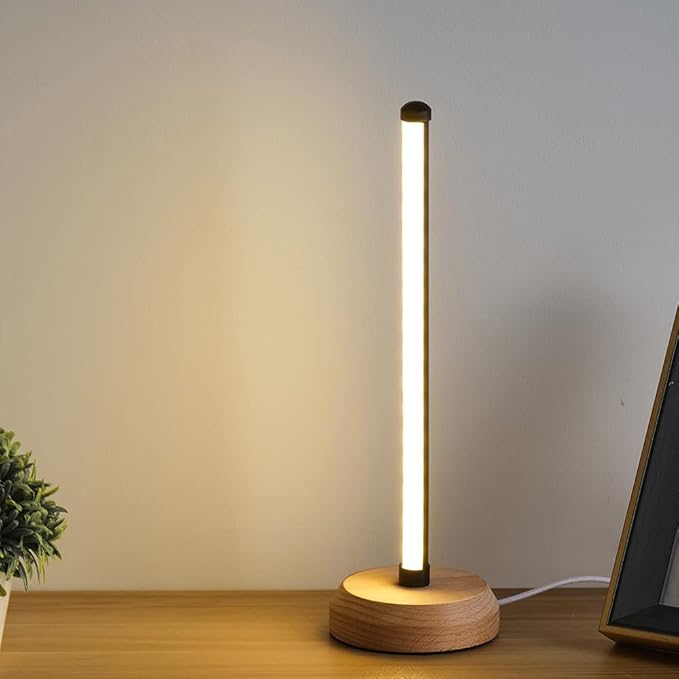 Bedside Table Lamp for Bedroom, 3-Color Temperature Lamp,Bedroom Bedside Night Light, Dimmable Led Lighting, Small Table Lamps for Living Room OfficeCreative Home Decor, Unique House warmging GIF