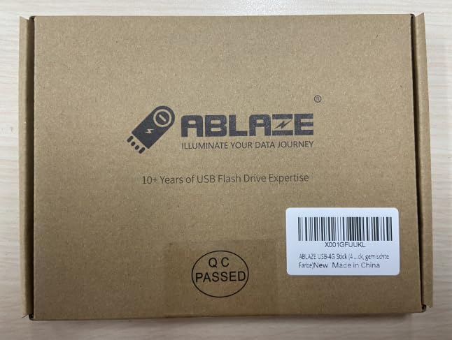 ABLAZE 4GB Flash Drive 10 Pack, USB 2.0 Memory Stick with Lanyards Swivel Thumb Drives Bulk 4GB Pendrive U Disk for Data Storage (Mixcolors)