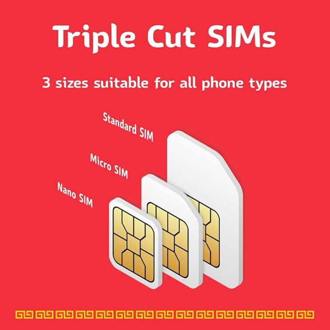 TSIM China SIM Card 30 Days | 5GB High Speed Data | Auto Activating | Hotspot Sharing Allowed | Support Google, Facebook, Whats app and More. Data Only No Voice.