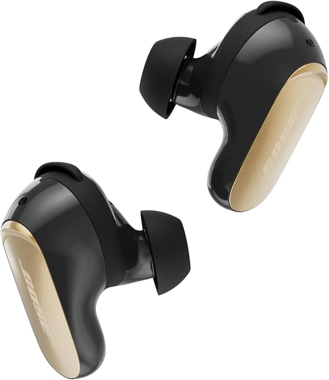 Bose New QuietComfort Ultra Bluetooth Earbuds (2nd Gen), Wireless Noise Cancelling Earbuds, Up to 6 Hours Battery, IPX4 Rating, Immersive Audio, Deep Bass, Desert Gold - Limited Edition Color