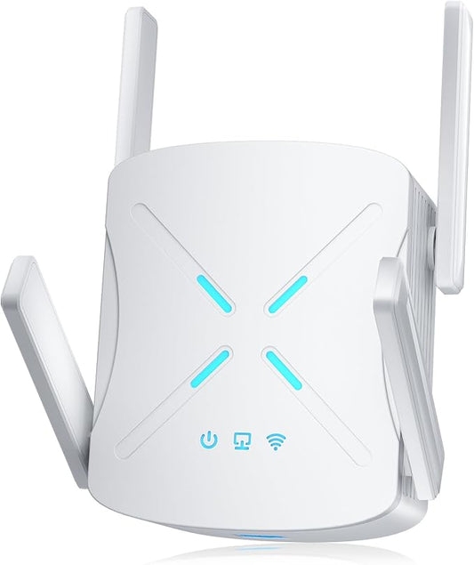 2026 WiFi Extender Signal Booster, 10X Faster WiFi 6 Extender, 18899 sq.ft. Internet Repeater for Home, Dual-Band Network Extender, Wireless Router Signal Amplifier w/Gigabit Ethernet Port, Easy Setup