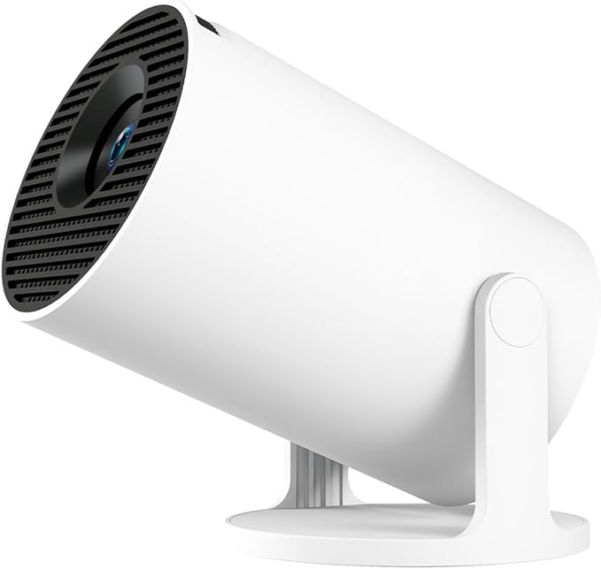 Mini Projector 4K support with WiFi 6 and Bluetooth 5.4, Portable Movie Projector, 67"-140" Screen Video Projector, Compatible with Smartphone, TV Stick, Laptop, HDMI, USB