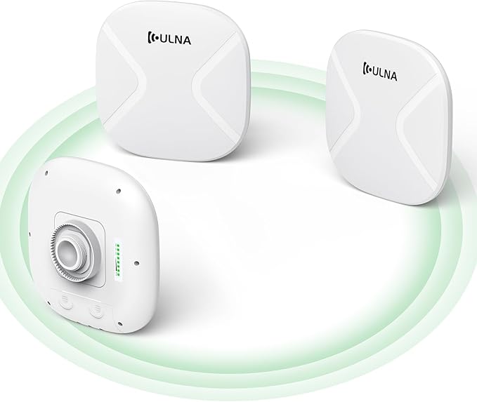 3 Pack Wireless Bridge Gigabit WiFi Bridge Outdoor, ULNA WiFi5 CPE802T Dual Band Point to Point/Multipoint Wireless Bridge, 5KM Long Range Extend Internet to Shop Barn Farm