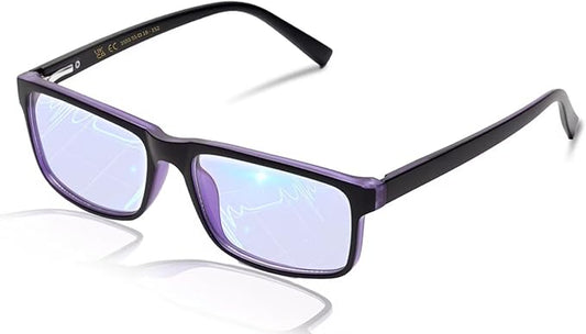 Blue Light Glasses For Women/Men Computer Reading Gaming Glasses Improve Sleep Reduce Eye Strain Gift Package Purple
