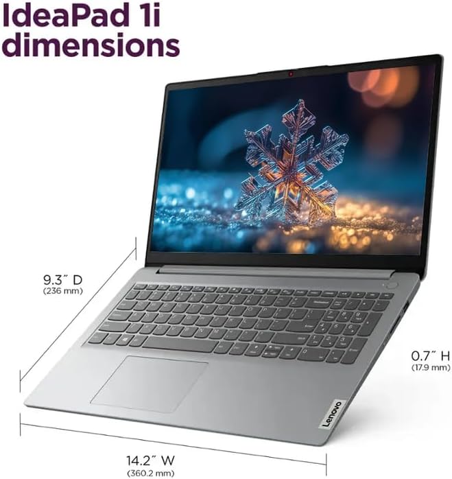 Lenovo IdeaPad 15.6" Laptop, Windows 11 Pro with 1-Year Microsoft Office 365 Included, Intel Celeron N4500, PLUSERA Earphones (Cloud Gray, 36GB RAM | 2.6TB Storage)