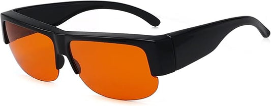 Eyekepper 100% Blue Light Reduction Fitover Anti-Blue Blocking Computer Eyeglasses with Amber Lenses