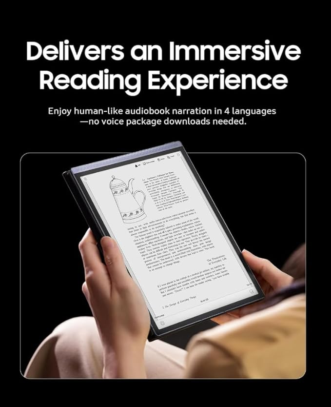 iFLYTEK AINOTE Air 2 Bundle with Blue Folio Case, 8.2-inch AI Paper Tablet Writing Tablet, Digital Notebook with Pen, Voice-to-Text Transcription, Multi-Languages Chatgpt Support