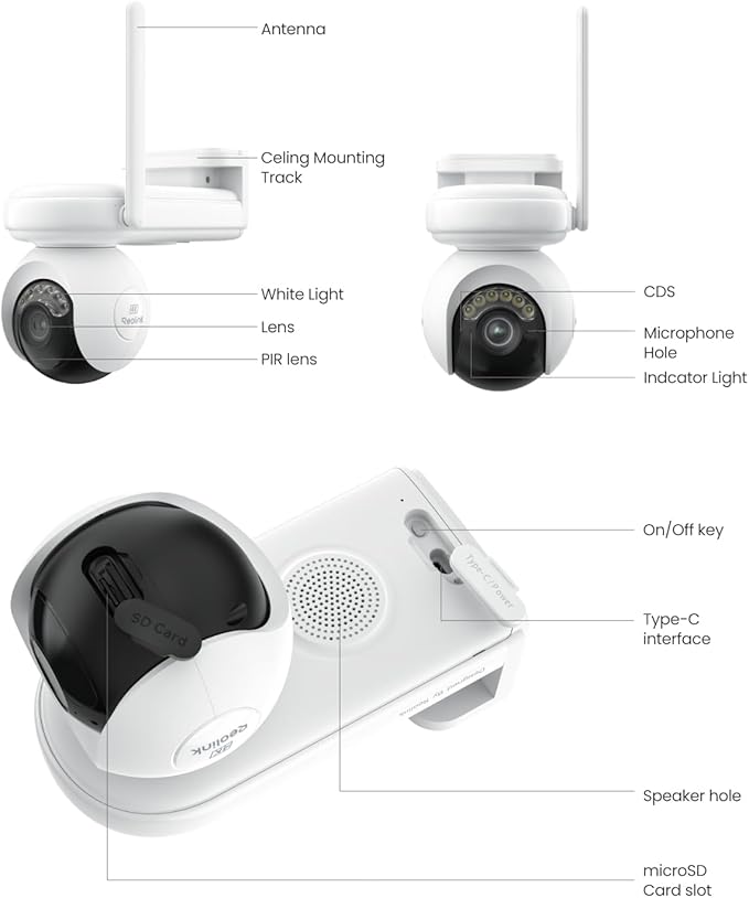 REOLINK Altas PT Ultra - 4K Solar Security Cameras Wireless Outdoor, 500 Days Battery Life, ColorX Night Vision, 360° Pan Tilt Auto Tracking, Dual-Band Wi-Fi 6 Cameras for Home Security