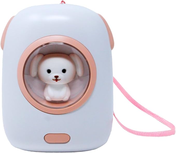 Cute Portable Charger/Power Bank | Compatible with iPhone, Galaxy, & Pixel | Doubles as a Rechargeable Hand Warmer | LED Display & Cute, Pet-Themed Design (White)