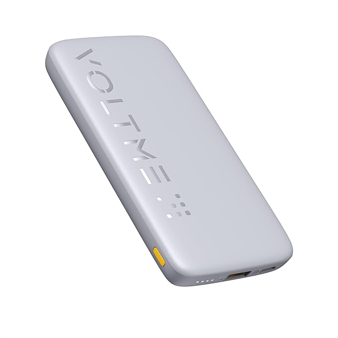 VOLTME Portable Charger, Slim 10000mAh 5V/3A Power Bank, USB C in&Out High-Speed Charging Battery Pack, Travel Essentials Compatible with iPhone 17/16Series,Samsung S25/S24, Google iPad etc